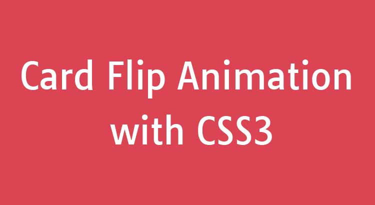 Card Flip Tutorial - Featured Image - Red