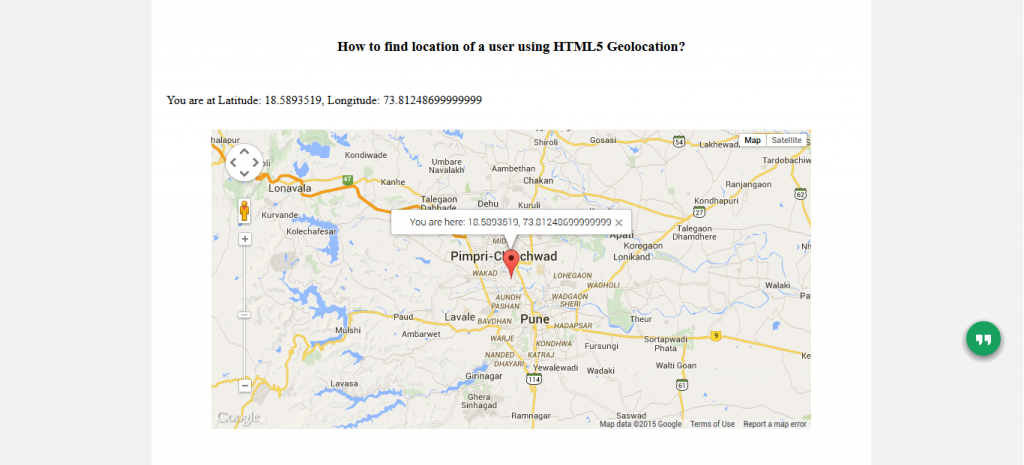 Google Maps with Marker